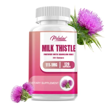 Milk Thistle - with Dandelion - Liver Detox and Cleanse for Health Promotes Liver Toxin Removal Antioxidant - 120 Capsules