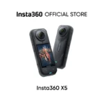 Insta360 X5 - Waterproof 8K 360° Action Camera, Leading Low Light, Invisible Selfie Stick Effect, Rugged and Replaceable Lens, 3