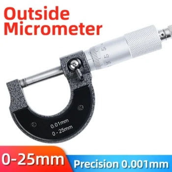 Precise Gauge Micrometer 0-25mm 0.01mm Outside Metric Caliper Measurement Micrometer Tool Mechanical micrometer